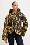 Bunda Versace Jeans Couture černá barva, zimní, 79HAUD02 CQSD3