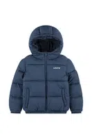 Dětská bunda Levi's HVWT PUFFER WITH LOGO ELAS tmavomodrá barva, 9EN633