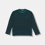 Dětské bavlněné tričko s dlouhým rukávem United Colors of Benetton zelená barva, 3FNLC10QB