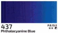 Akrylová barva Rosa 75ml – 437 phthalocyanine blue