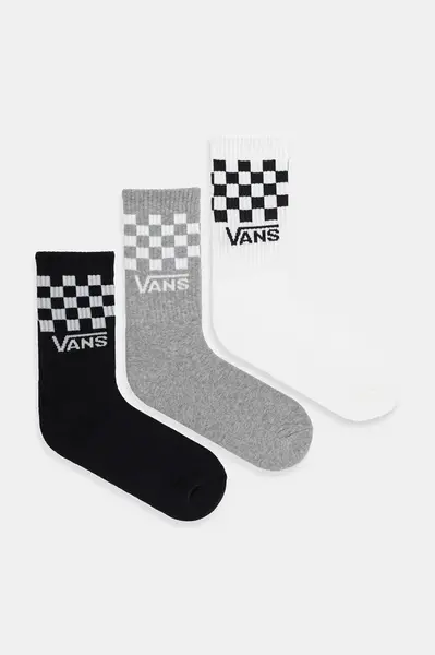 Ponožky Vans 3-pack černá barva, VN000QBUY281