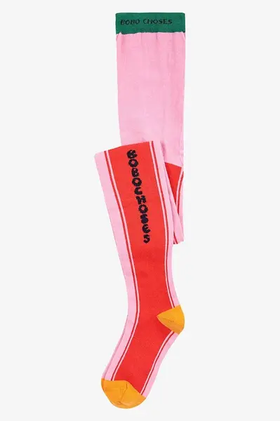 Dětské punčocháče Bobo Choses růžová barva, 225AI021