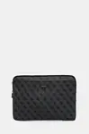 Obal na notebook Guess Sleeve 14" 4G Zipper Pocket Triangle Logo černá barva, GUCS14ZP4DPTK
