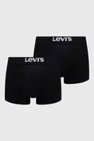 Boxerky Levi's 2-pack pánské, černá barva, 37149.0805-001