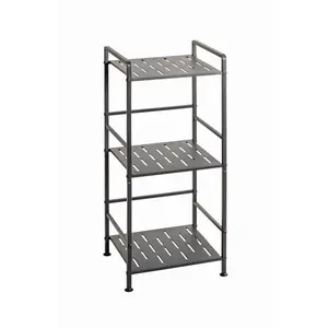 REGÁL, antracitová, ocel, 33/74/28 cm