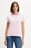 Tričko Guess Jeans dámské, hnědá barva, W4BI53 KCIE1