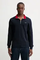 Bavlněné tričko s dlouhým rukávem Guess Jeans tmavomodrá barva, M5YQ23 KCTR1