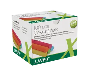 Linex - Křídy školní kulaté LINEX, barevné