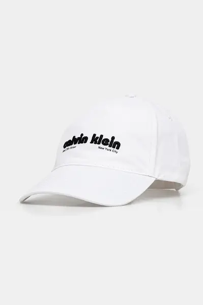 Bavlněná baseballová čepice Calvin Klein
