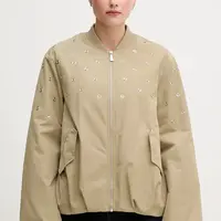 Bunda Sisley zelená barva, přechodná, 2ZCRLN05L