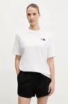 Bavlněné tričko The North Face Essential bílá barva, NF0A87NQFN41