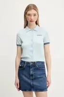 Polo tričko z vlněné směsi Guess Jeans