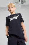 Dětské bavlněné tričko Puma ESS No. 1 Logo Tee tmavomodrá barva, s potiskem, 684906