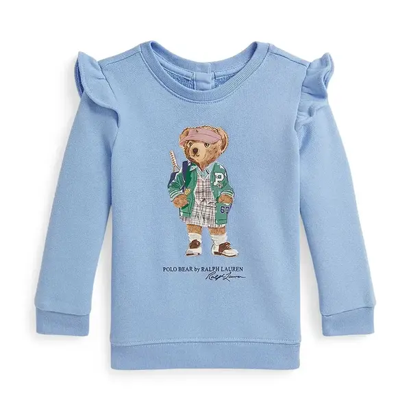Mikina Polo Ralph Lauren modrá barva, s potiskem, 310972614001