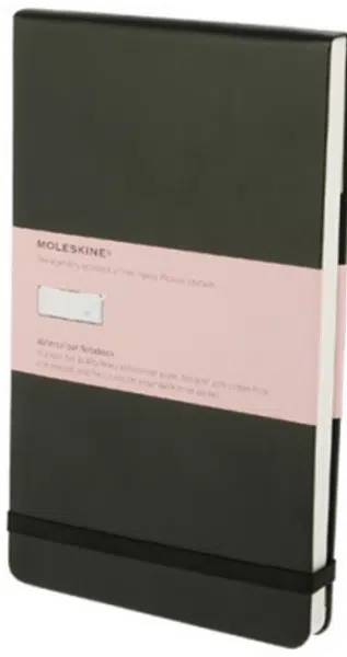 Moleskine - zápisník - akvarelový, černý L