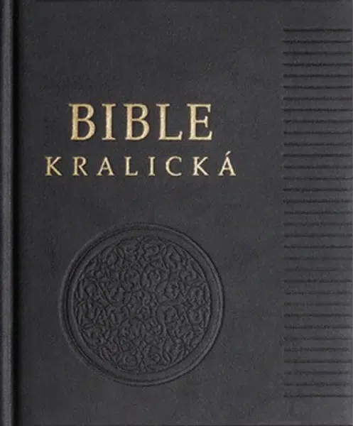 Poznámková Bible kralická černá, pravá kůže