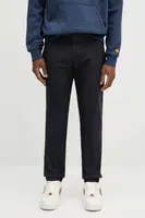 Bavlněné kalhoty Paul Smith pánské, tmavomodrá barva, ve střihu chinos, M1R-255U-P02630