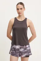 Tréninkový top EA7 Emporio Armani hnědá barva, AF12956.7W000251