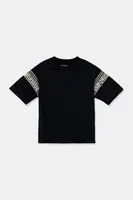 Dětské tričko Emporio Armani tmavomodrá barva, s aplikací, EB000121 AF13306