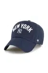 Bavlněná baseballová čepice 47 brand MLB New York Yankees tmavomodrá barva, B-RGWSC17GWS-NYE