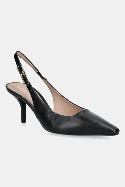 Kožené lodičky Emporio Armani