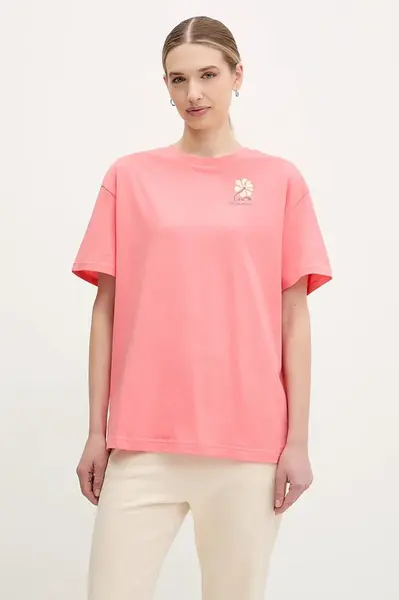 Bavlněné tričko Columbia Rolling Bend oranžová barva, 2120031