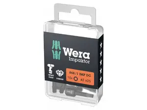 Wera 057631 Bit 1/4" pro vnitřní čtyřhran # 2 typ 868/1 IMP DC Impaktor