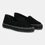 Semišové espadrilky Answear.LAB černá barva, na platformě