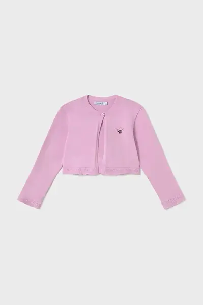 Dětský svetr Mayoral růžová barva, lehký, 302