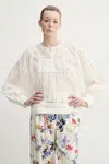 Halenka MUNTHE FINETTA dámská, béžová barva, hladká, 251100125129