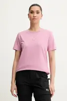 Bavlněné tričko Picture Virel dámské, růžová barva, WTS0575