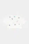 Dětské bavlněné tričko United Colors of Benetton bílá barva, 3096C10PC