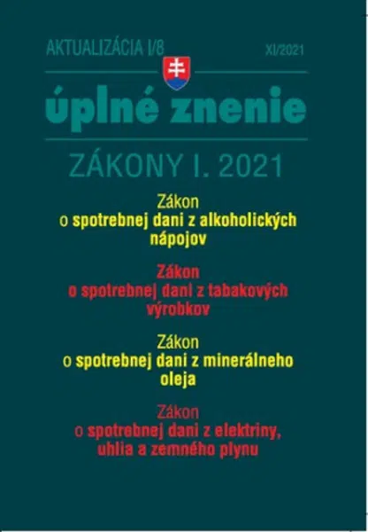 Aktualizácia I/8 2021 – daňové a účtovné zákony