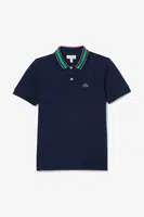 Dětská bavlněná polokošile Lacoste tmavomodrá barva, PJ8402