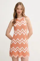 Šaty Pepe Jeans ORIANA DRESS oranžová barva, mini, PL953728
