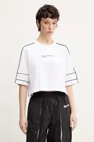Bavlněné tričko Karl Lagerfeld Jeans bílá barva, A2W17028