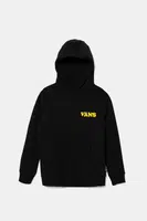 Dětská mikina Vans HASTA LA SHAKA černá barva, s kapucí, s potiskem, VN000NWTBLK1