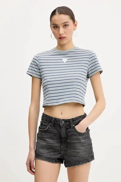 Tričko Guess Originals dámské, zelená barva, W5GI57 J1314