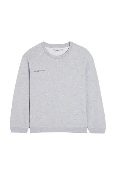 Mikina Pangaia KIDS' 365 MIDWEIGHT SWEATSHIRT šedá barva, 10000279