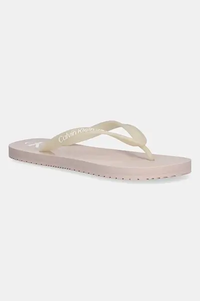 Žabky Calvin Klein Jeans BEACH SANDAL TRANSPARENT TPU