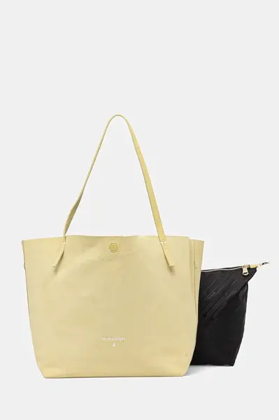 Oboustranná kožená kabelka Patrizia Pepe