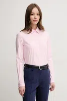 Košile Sisley dámská, růžová barva, regular, s klasickým límcem, 5CNX5QD47