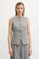 Vesta Samsoe Samsoe SARUMA šedá barva, jednořadá, F25200048