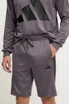 Kraťasy adidas pánské, šedá barva, JI8801