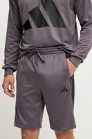 Kraťasy adidas pánské, šedá barva, JI8801