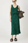 Sukně Medicine zelená barva, maxi, áčková
