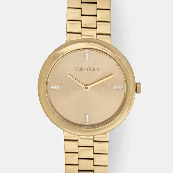 Hodinky Calvin Klein dámské, zlatá barva, 25100094
