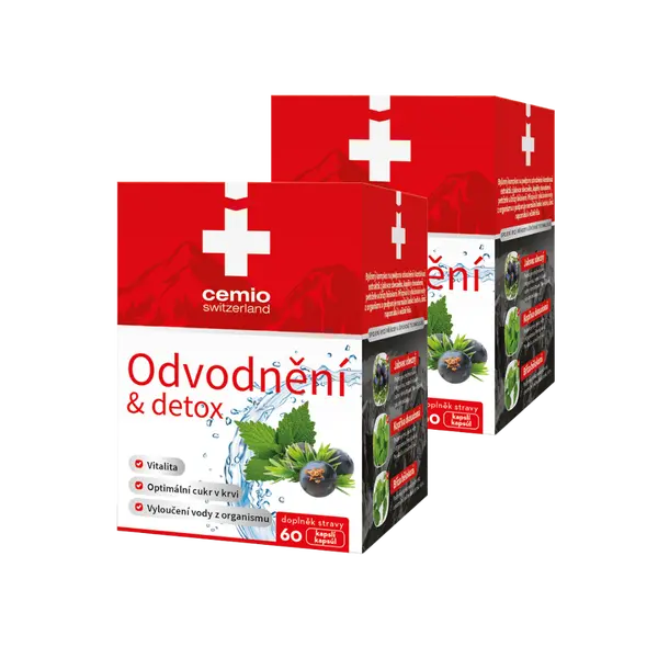 Cemio Odvodnění &amp; detox, 2 x 60 kapslí