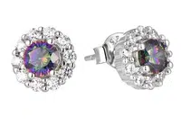 Brilio Silver Okouzlující stříbrné náušnice s topazem Mystic Stone SE05988A