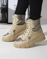 Resti Light brown women's uninsulated bagger boots Qertera- Footwear